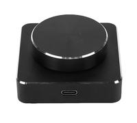 Tomantery Perilla de Control de Volumen USB Controlador de Sonido Programable Bluetooth 5.1 para PC Portátil, Diseño de Aleación de Aluminio con Luz RGB para Usuarios de //iOS