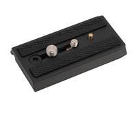 Tomantery Placa de Liberación Rápida para Cámara DSLR Aleación de Aluminio Resistente Al Desgaste con Pasador de Seguridad para Fotografía con Cabezal Fluido S4 Negro Ajuste Universal para Cámara