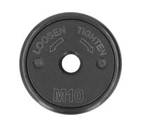 Tomantery Placa de Presión de Amoladora Angular, Tuerca con Reborde de Liberación Rápida de Rosca M10 Autoblocante Fuerte para Muelas Abrasivas de Corte de Diamante, Negro