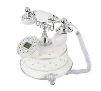 Tomantery Placa de Teléfono Retro Vintage, Dial Giratorio, Teléfono Antiguo, Calidad de Llamada Clara, Función de Rellamada para Colgar, Decoración del Hogar y la Oficina