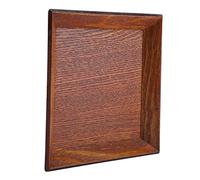 Tomantery Plato de Sushi de Madera Cuadrado, Bandeja de Aperitivos de | Plato para pastel seco, tabla para servir postres, con 0,8 pulgadas de profundidad, para vajilla de cocina casera