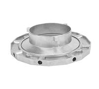 Tomantery Portabrocas de Softbox de Metal para Accesorio de Fotografía con Linterna de Montaje, Preciso y Práctico, para Profesionales de Estudio, Plateado