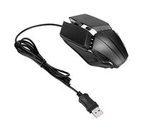 Tomantery Ratón óptico Colorido Luminoso para Juegos con Cable para Computadora Diseño Ergonómico 4D dpi Ratón USB Ajustable para Trabajadores de Oficina y Jugadores 1 Pieza