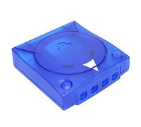 Tomantery Reemplazo de Carcasa Transparente Retro Translúcida para Consola Dreamcast DC, Protección Resistente para Cualquier Región, ABS Azul, Escudo de Plástico Translúcido de 1 "
