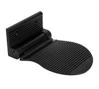 Tomantery Reposapiés Antideslizante, Pedal de Aluminio Espacial para Montaje en Pared para Ducha de Pasillo, 6,1x3,9x2,4 Pulgadas (Negro)