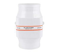 Tomantery Soplador de Aire de Sentina Eléctrico 270CFM para Barco 12V Ventilador en Línea ABS Blanco Accesorio Marino para Compartimentos de Motor, Galeras, Sentinas y Cabezales