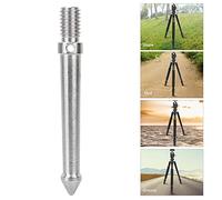 Tomantery Soporte de Estaca para Trípode, Adaptador de Estaca de Tierra de Acero Inoxidable Duradero con Tornillo de 3/8", Ligero para Sesiones de Fotos de Viajes (8CM)