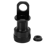 Tomantery Soporte de Hebilla de Pedal de Aleación de Aluminio de Liberación Rápida para Bicicleta Plegable Adaptador de Montaje Ligero y Duradero para una Extracción Rápida del Pedal (Negro)