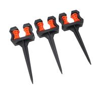 Tomantery Soporte para Tubería de Agua, Estaca Duradera para Guía de Manguera de Jardín, Juego de 3 Herramientas de Riego de 10,24 Pulgadas para Riego de Paisajes Agrícolas