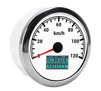 Tomantery Tacómetro GPS Universal Diseño de Esfera Afilada Bajo Consumo de Energía para Coche/camión/barco Acero Inoxidable ABS