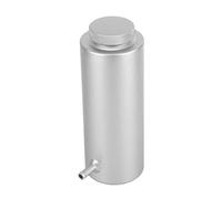 Tomantery Tanque de Desbordamiento de Refrigerante de Aluminio, Depósito de Desbordamiento de Radiador Duradero, Capacidad de 800ml, Universal para Accesorios de Automóvil (Plata)