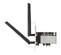 Tomantery Tarjeta Adaptadora Convertidora WiFi de Red Inalámbrica NGFF a PCI-E AC para Computadoras de Escritorio con Deflector de Metal y Antena para //OS X