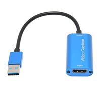 Tomantery Tarjeta de Captura de Video 4K Capturador de Interfaz Multimedia HD Liviano para Transmisión de Juegos Enseñanza en o Traje de Conferencia para PC Color Azul