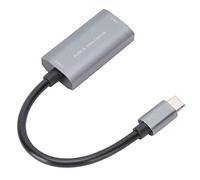 Tomantery Tarjeta de Captura Game Live de Alta Definición para ///OS X, Tarjeta de Captura de Vídeo 1080P a Tipo C para Teléfonos Móviles, Cámaras, Gris Plateado