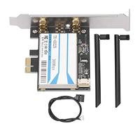 Tomantery Tarjeta de Red Inalámbrica Adaptador de Escritorio de Doble Banda BCM943228 2.4g/5g 300mbps 802.11A/b/g/n Alto Rendimiento para Windows7/Windows8/ 10 Deflector Metálico de 4.7 Pulgadas