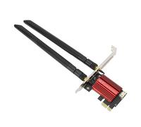 Tomantery Tarjeta de Red PCIe de Alta Velocidad, Antena Dual de 1200Mbps, Tarjeta Adaptadora WiFi BT4.2 PCIe para 7, 8, 10, 11, Plug and Play