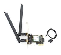 Tomantery Tarjeta Inalámbrica 9260NGW PCI-E con Antena de 8dBi, Adaptador de Red de Alta Velocidad de 1730Mbps para PC de Escritorio, para Entusiastas de los Juegos