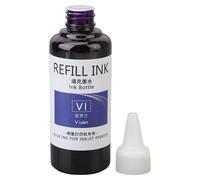 Tomantery Tinta de Recambio para Sellos, Alta Adherencia, Secado Rápido, para Sello de Huevo, Fechador, Escuela Familiar, 100ml (Púrpura)
