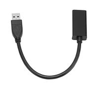 Tomantery USB3.0 a HD Multimedia Interface Converter, Modo Extendido 1080p 60Hz 5Gbps Adaptador de Video Negro para Videoconferencia para Cine en Casa