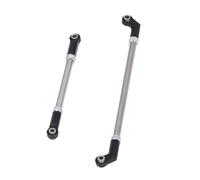Tomantery Varilla de Dirección RC Juego de Varillaje de Varilla de Tracción de Dirección de Aleación de Aluminio para Coches SCX10 III 1/10 RC 90 Mm 4 Unidades (Negro)