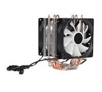 Tomantery Ventilador de CPU Enfriamiento Eficiente Iluminación RGB Enfriador de bajo Ruido para LGA 775 para Core2DUO, Metal ABS de 3,5 Pulgadas, para Juegos Core I7 (#2)