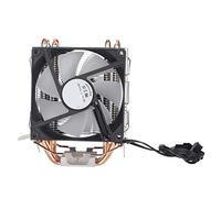 Tomantery Ventiladores de Refrigeración de CPU de Computadora RGB Funcionamiento Silencioso 90 Mm 3 Pines 4 Heatpipes para Core2DUO, Ventilador de CPU Plug and Play para Entusiastas de los Juegos