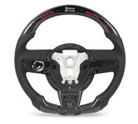 Tomantery Volante con Luces de LED de Fibra de Carbono para Control de Rendimiento de Carreras para Entusiastas del Automóvil Negro Mate