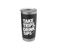 Tomar Viajes Bebida Bebida Divertido Café Viaje Vaso térmico de acero inoxidable de doble pared