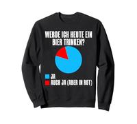 ¿Tomaré una Cerveza Hoy? Si o si (Solo en Rojo) Sudadera