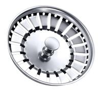 Tomario Colador de enchufe para fregadero de cocina, acero inoxidable, diámetro del orificio grueso, 84 mm, coladores de repuesto para colector de alimentos/cabello (1, 84 mm)