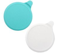 Tomario Silicone Bathtub Stopper, tapón de fregadero extra grande de 6", tapón de ducha universal para fregadero de cocina y baño (azul+ blanco)