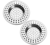 Tomario Tapón colador de fregadero de cocina de acero inoxidable, filtro estándar protector de drenaje para pelo/alimentos para baño, cocina, ducha (diámetro exterior 7,5 cm, diámetro interior 3,6 cm,