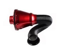 Tomas de aire Cabezal Seta Filtro Aire Universal 76Mm | Fuelle Entrada Aire Coche Filtro 3 Pulgadas Limpiador Tuberías Entrada Frío Alto Flujo SUV(Rojo)