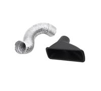 Tomas de aire Kit De Tubo Entrada Aire Frío Universal Para Coche Kit Embudo De Aire Turbo De Plástico ABS Para Parachoques Delantero Refrigeración De Frenos Admisión Aire (Color : B)