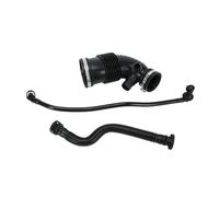Tomas De Aire Para Coche Conducto De Aire Con Filtro Y Manguera Admisión Anillo Acero F20 F21 F30 (11157608144 11157614690 13717597586)(1 juego)