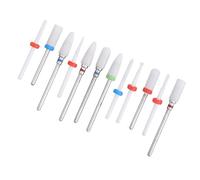 TOMAS DE PRINCIPIOS DE PRUEBA Conjunto, 12 PCS Ceramic Taladro Taladro Conjunto la Máquina Molienda Eléctrica Cortero Molino Herramientas Muelle, Diámetro Vástago 3/32 Pulgadas, Compatibilidad