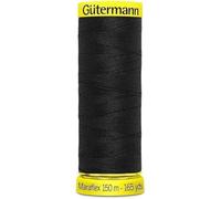TOMASELLI MERCERIA Gütermann Maraflex Filo Elastico 150 m, Tamaño único - Negro