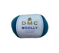 TOMASELLI MERCERIA Woolly Lana Superwash 100% Merino 488 Ovillo 50 Gr DmC - Azul Petróleo