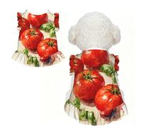 Tomate Basil Fresh S - Ropa para mascotas para perros pequeños, bonito traje de verano para cachorros, ropa suave y transpirable para mascotas para gatos