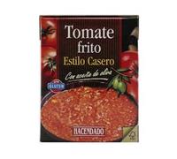 Tomate frito estilo casero Hacendado con aceite de oliva Brick 380 g Pack 2
