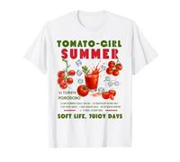 Tomate Girl Summer Mediterráneo Mocktail Recibo Estética Camiseta