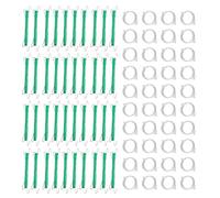 Tomate Hooks Set, Climbing Plant Supports, 8,86 x 1,97 pulgadas, Stem Fixing Clips, Nylon String, Herramientas de jardín reutilizables para Eggplant Cucumber Pepper Watermelon Flower Vines