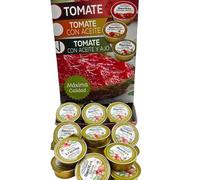 Tomate Natural Rallado con Aceite de Oliva y Ajo Monodosis Iberitos - Expositor con 120 monodosis de 22 gramos - Tomate Rallado con Aceite y Ajo - Especial Hosteleria