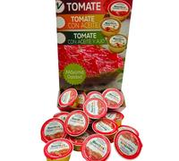 Tomate Natural Rallado Monodosis Iberitos - Expositor con 120 monodosis de 22 gramos - Tomate Natural Rallado - Especial Hosteleria - Totalmente Natural