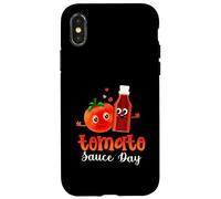 Tomate Passata Reunión Familiar Salsa de Tomate Especias Día Carcasa para iPhone X/XS
