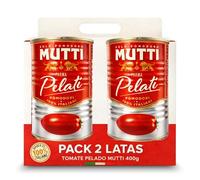 Tomate Pelado, Salsa Tomate Italiano, Para platos tradicionales mediterráneos, Elaborado con tomates pelados, zumo de tomate, Sin Gluten, Sin Lactosa, Sin huevos, Vegano, Contiene 2 Latas de 400 gr