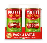 Tomate Pomodorini Ciliegini, Salsa Tomates cherry Procedentes del sur de Italia, Elaborada con Tomates cherry, jugo de tomate, Sin Gluten, Sin Lactosa, Sin huevos, Contiene 2 Latas de 400 gr
