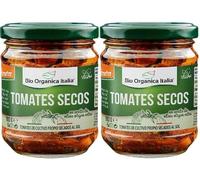 Tomate Seco en Aceite, Pack 2 x 190g, con Alcaparras y Hierbas | Vegano, Orgánico