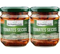 Tomate Seco en Aceite, Vegano, Orgánico, Pack 2 x 190g, con Alcaparras y Hierbas