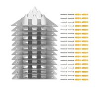 Tomaten Plant Bindbanden,Juego De 12 Herrajes Reductores De Ruido | Herrajes De Montaje Por Empuje Para Paneles Acústicos | Para Propietarios, Productores De Música Y Oficina En